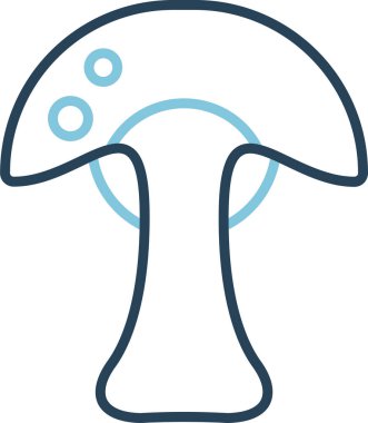 Mantar. Web simgesi basit tasarım 