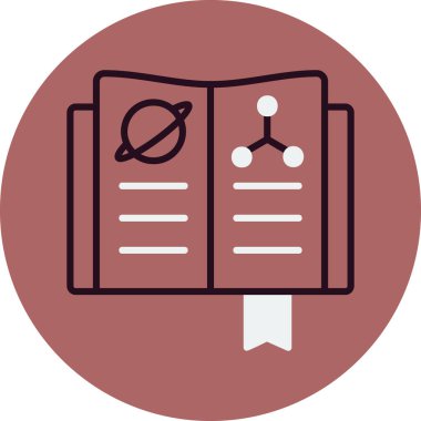 Astronomi ikonu vektör illüstrasyonuName