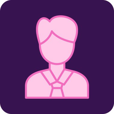 Yönetici vektör simgesi modern basit illüstrasyon