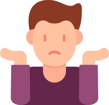 Omuz silk. Web simgesi basit illüstrasyon