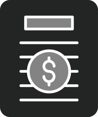 Fatura. Web simgesi basit illüstrasyon 