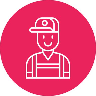 Tamirci adam simgesi vektör çizimi