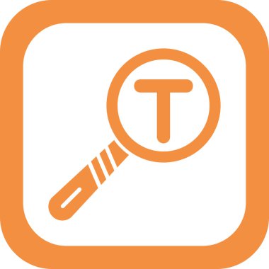 Metin Analiz simgesi vektör illüstrasyonu 