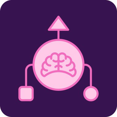 Mantık. Web simgesi basit illüstrasyon