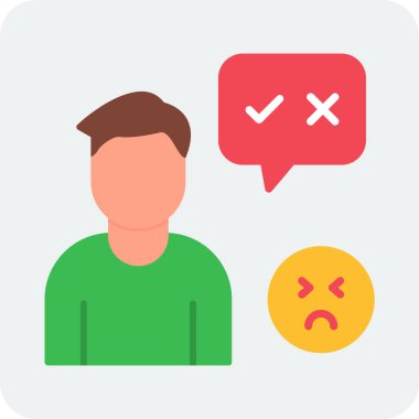 Doğru ya da yanlış ikon. Basit tasarım