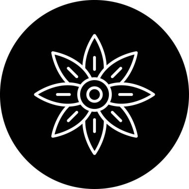 Kaplan zambağı. Web simgesi basit illüstrasyon