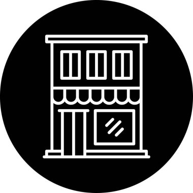 Restoran dairesi simgesi, vektör çizimi 