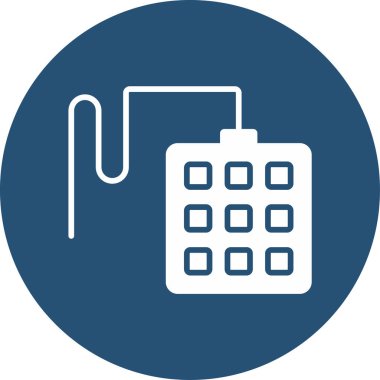 Tuş takımı. Web simgesi vektör illüstrasyonu