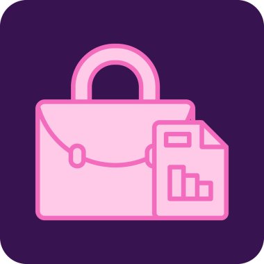 Basit rapor simgesi vektör illüstrasyonu