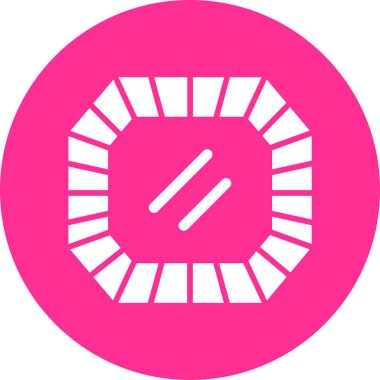 Kıymetli Stone. Web simgesi basit illüstrasyon