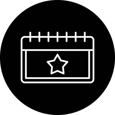 Takvim simgesi, vektör illüstrasyonu basit tasarım