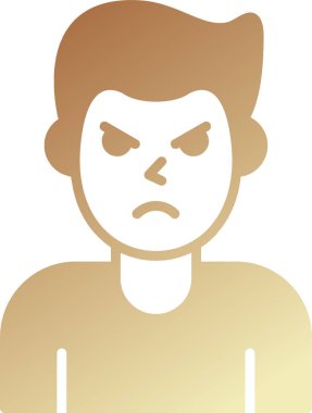 kızgın ifade vektör illüstrasyon tasarımı 