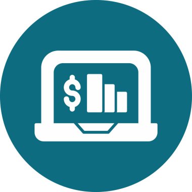 Basit iş grafik vektör simgesi