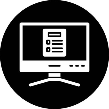 bilgisayar simgesi, vektör illüstrasyonu basit tasarım