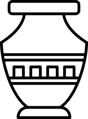 Vazo. Web simgesi basit illüstrasyon