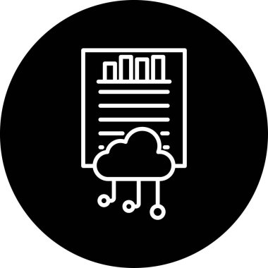 business Data Mining ikon vektör illüstrasyon tasarımı