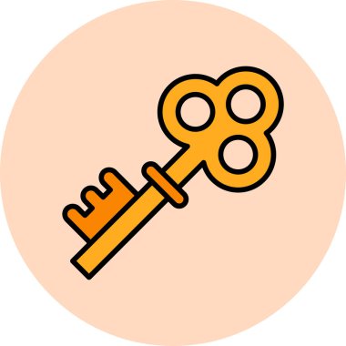 anahtar web simge vektör çizim 