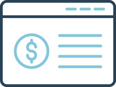 Banka Hesap simgesi vektör çizimi