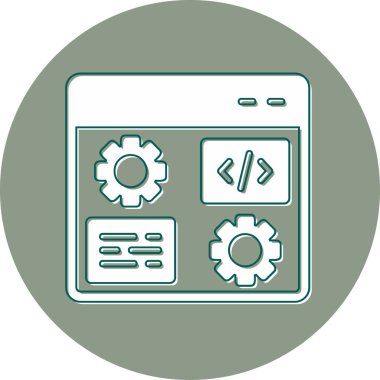 Gelişme. Web simgesi basit illüstrasyon