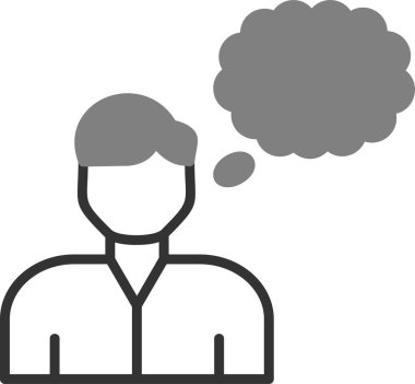 Hayal kurma web simgesi, basit vektör illüstrasyonu