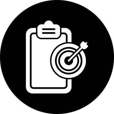 Hedef Simge Vektör Resimleri Beyaz Arkaplanda İzole Edildi 