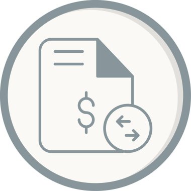 Aktarımsal veri simgesinin soyut vektör illüstrasyonu