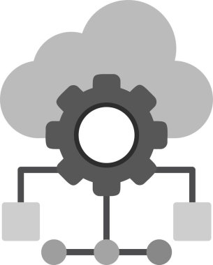 Web amaçları için büyük soyut düz vektör simgesi  