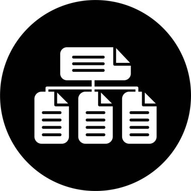 belge simgesi, vektör illüstrasyonu basit tasarım