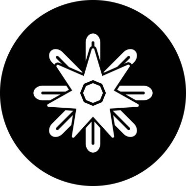 Pediastrum Simplex çiçek vektör çizimi 