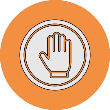 Dur tabelası. Web simgesi basit illüstrasyon