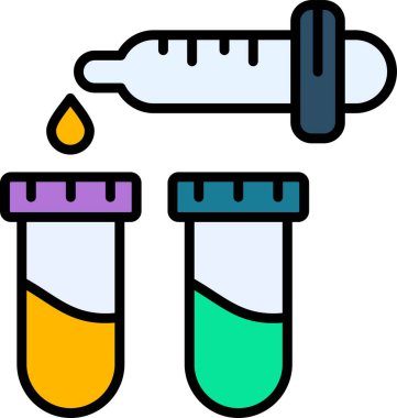 Pipette web simgesi vektör çizimi