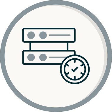 saat, saat, simge vektör illüstrasyonunu izle