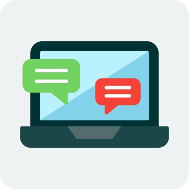 Röportaj web simgesi vektör çizimi