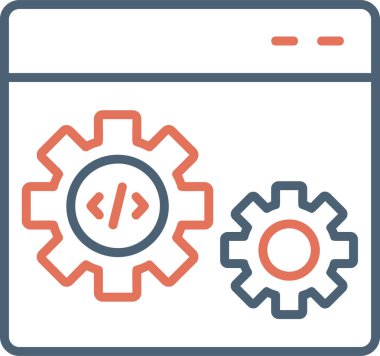 Konfigürasyon. Web simgesi basit tasarım