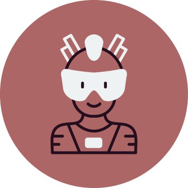 Süper kahraman ağ simgesi, vektör illüstrasyonu