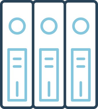 Klasörler. Web simgesi basit illüstrasyon