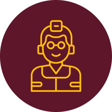 erkek avatar simge vektör çizim 