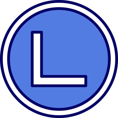 Sağ Açı. Web simgesi basit illüstrasyon