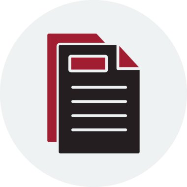 belge simgesi, vektör illüstrasyonu basit tasarım