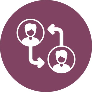 Geri besleme modern simgesinin vektör illüstrasyonu