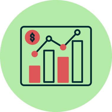 Piyasa. Web simgesi basit illüstrasyon