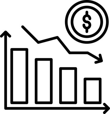 düz kayıp simgesi vektör çizimi