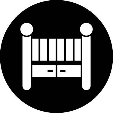 Beşik. Web simgesi basit illüstrasyon