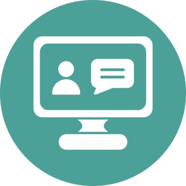 Online eğitim. Web simgesi basit tasarım