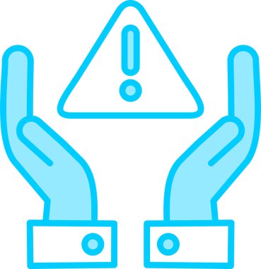 Risk yönetimi. Web simgesi basit illüstrasyon 