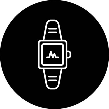 smartwatch simgesi, vektör illüstrasyonu basit tasarım