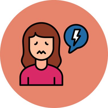 Çok etkilendim. Web simgesi basit illüstrasyon