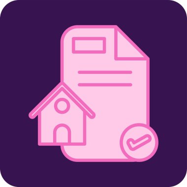 belge simgesi, vektör illüstrasyonu basit tasarım