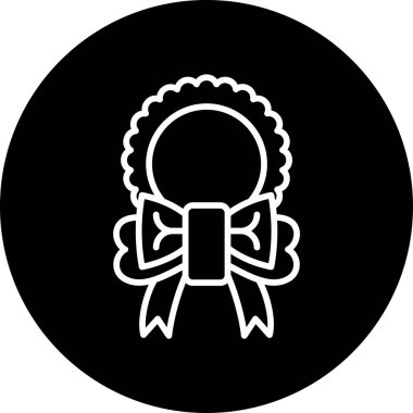 Kurdele yayı. Web simgesi basit illüstrasyon