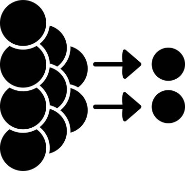 Difüzyon web simgesi, basit vektör illüstrasyonu 